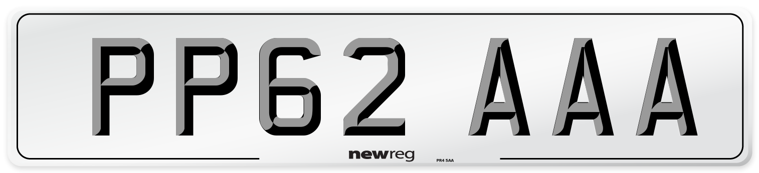 PP62 AAA Number Plate from New Reg